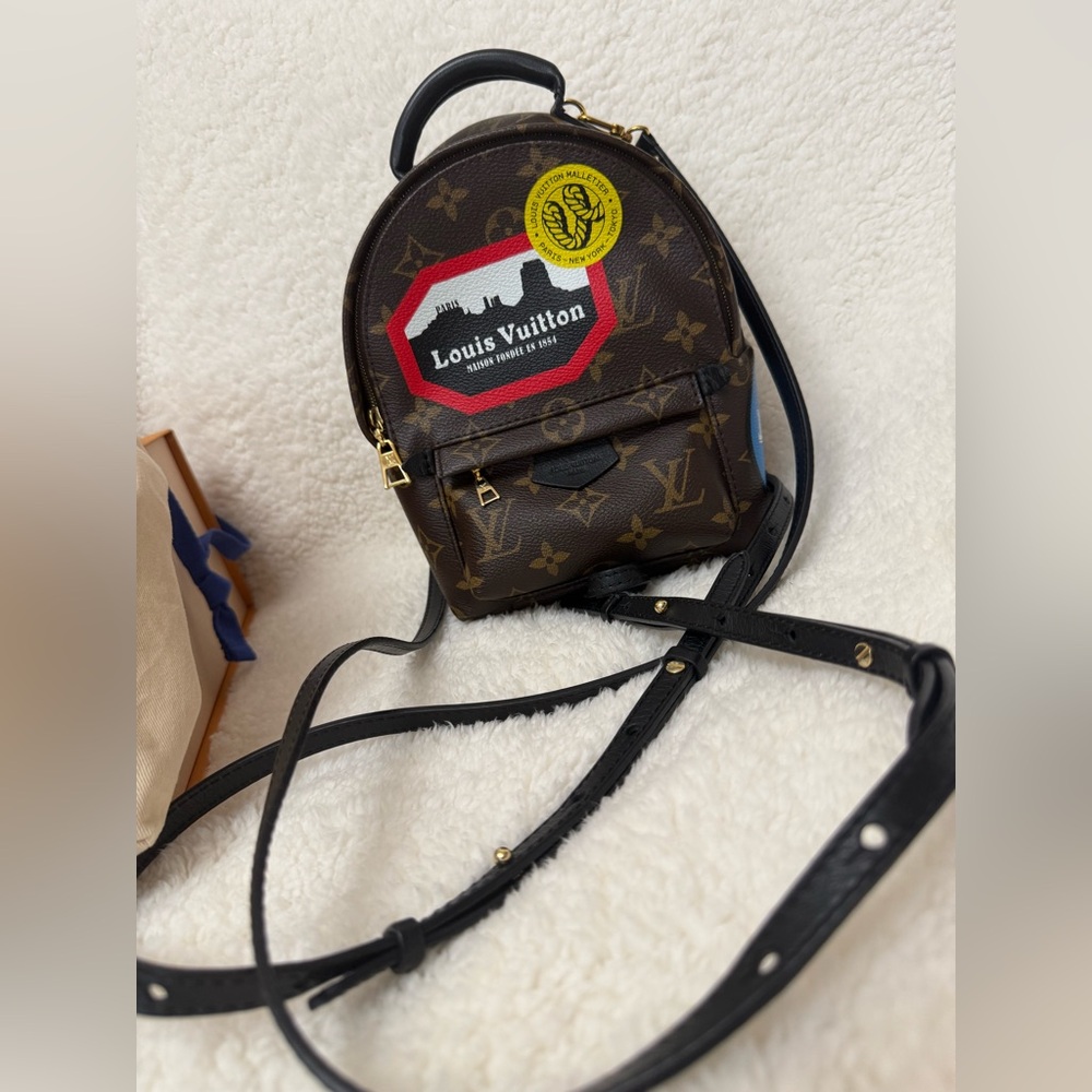 Louis Vuitton Limited Edition Palm Springs mini World Tour backpack